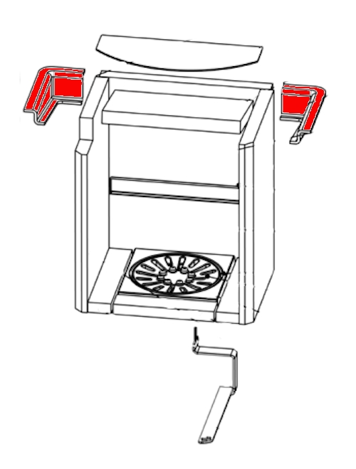 Drooff Malgrade hjørne beslag røgvendeplade sæt Drooff Malgrade hjørne beslag røgvendeplade sæt