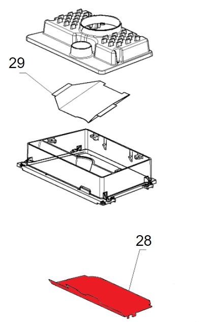La Nordica Focolare 70 Piano vlamplaat onder C La Nordica Focolare 70 Piano vlamplaat onder C