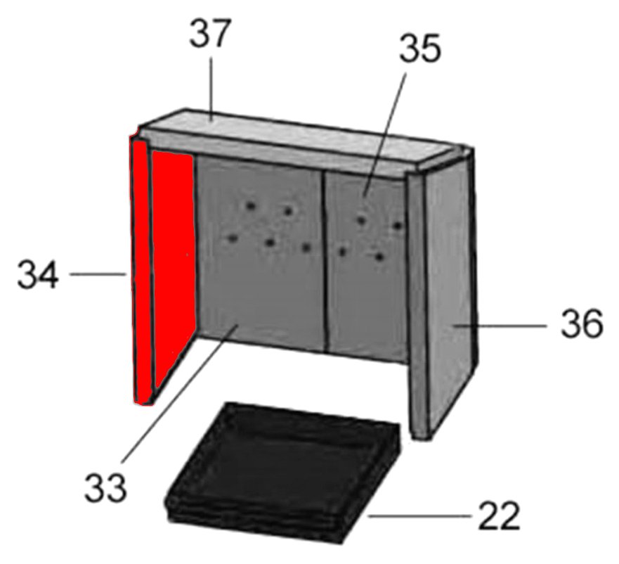 Justus Reno R pierre latérale gauche B Justus Reno R pierre latérale gauche B