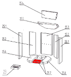 Oranier Kiruna 6 Hoek Bodemsteen voorkant B Oranier Kiruna 6 Hoek Bodemsteen voorkant B