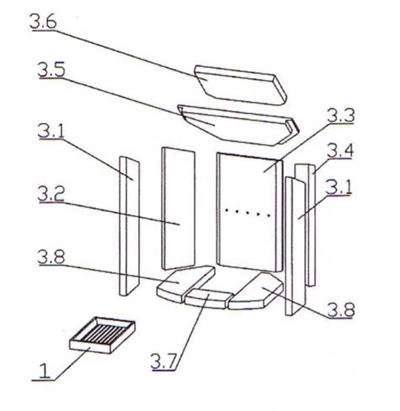 Oranier Polar 6 Bodenstein rechts D Explosionszeichnung Oranier Polar 6 Bodenstein rechts D Explosionszeichnung