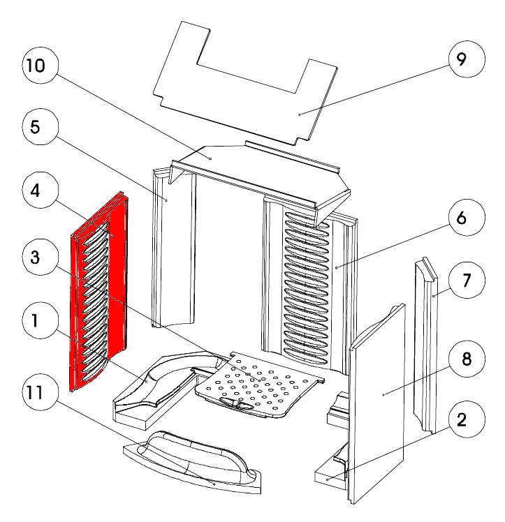 Austroflamm Irony L sidesten venstre foran Austroflamm Irony L sidesten venstre foran
