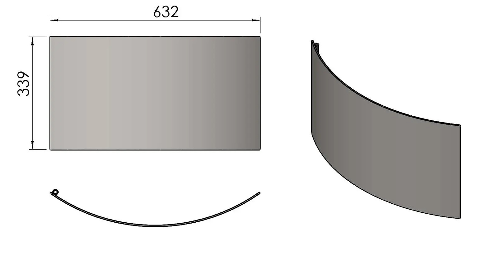 Termatech TT22HS Holzfachtür dunkelgrau Termatech TT22HS Holzfachtür dunkelgrau