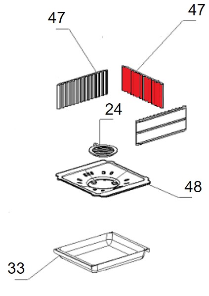 La Nordica TermoRosella Plus Forno Gussplatte B La Nordica TermoRosella Plus Forno Gussplatte B
