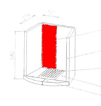 Caminos Lido pierre de plaque arrière droit A Caminos Lido pierre de plaque arrière droit A