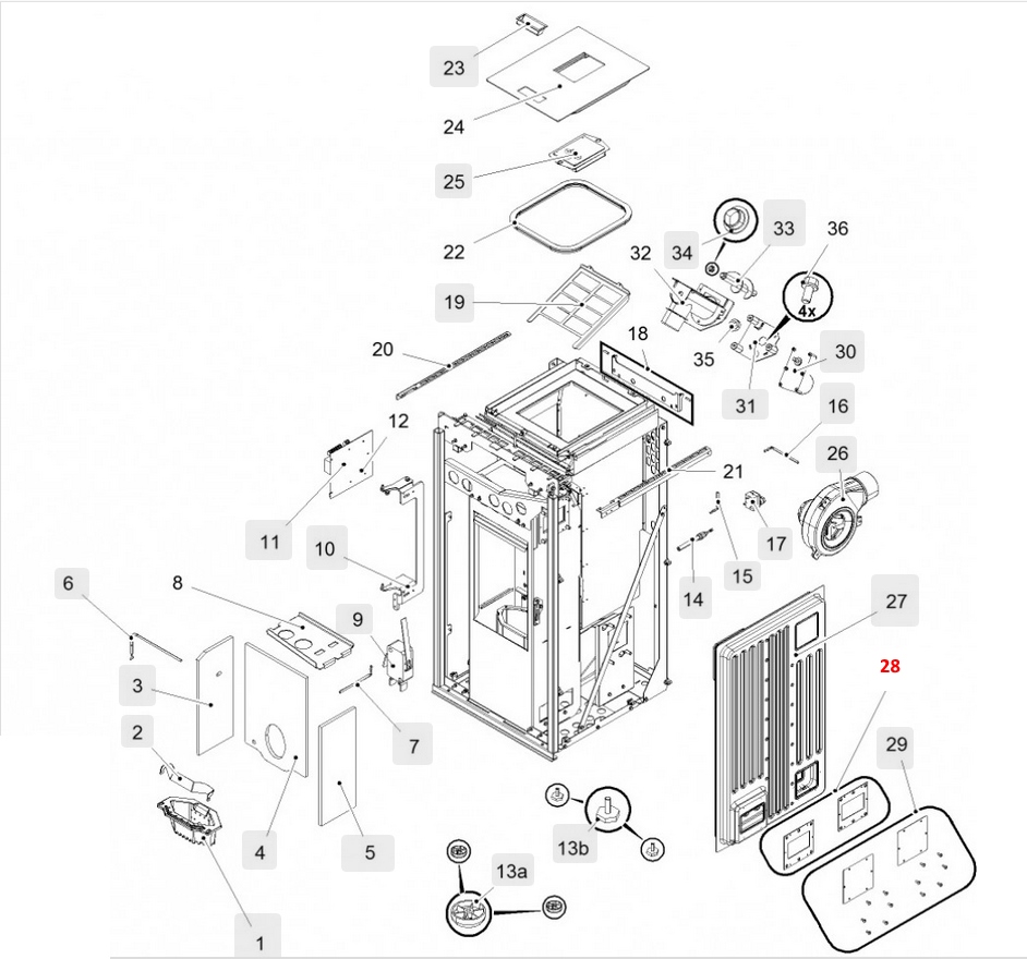 Haas-Sohn HSP 6 Premium 521.08 afdichting inspectiedeksel Set Haas-Sohn HSP 6 Premium 521.08 afdichting inspectiedeksel Set