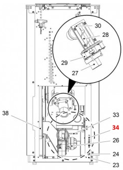 Haas+Sohn Pelletto II 434.08 Raumtemperaturfühler Sensor Haas+Sohn Pelletto II 434.08 Raumtemperaturfühler Sensor