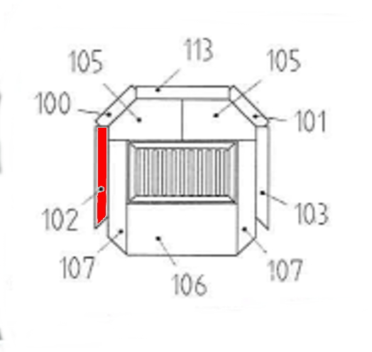 Haas-Sohn Bornholm 164.17 pietra laterale a sinistra anteriore A Haas-Sohn Bornholm 164.17 pietra laterale a sinistra anteriore A