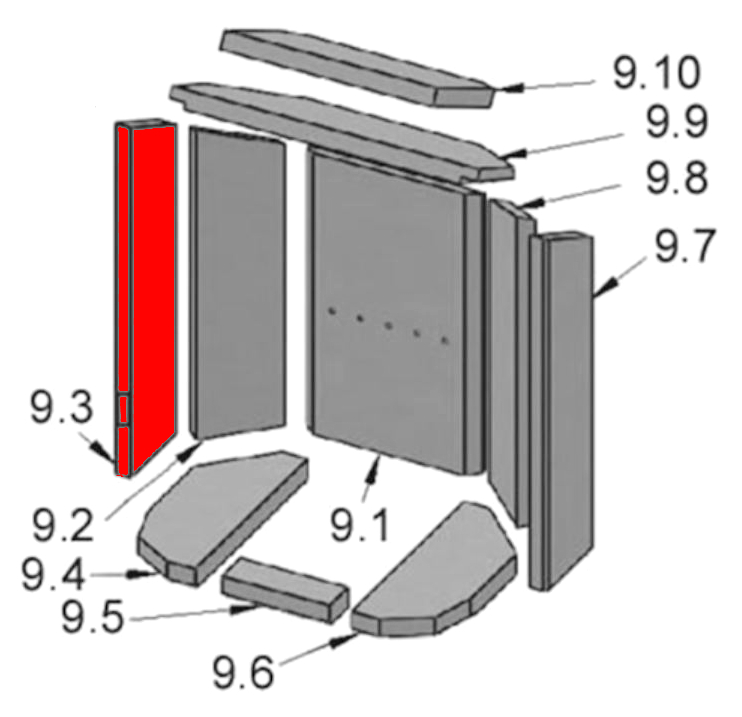 Justus Island 7 Seitenstein links vorne A Explosionszeichnung Justus Island 7 Seitenstein links vorne A Explosionszeichnung