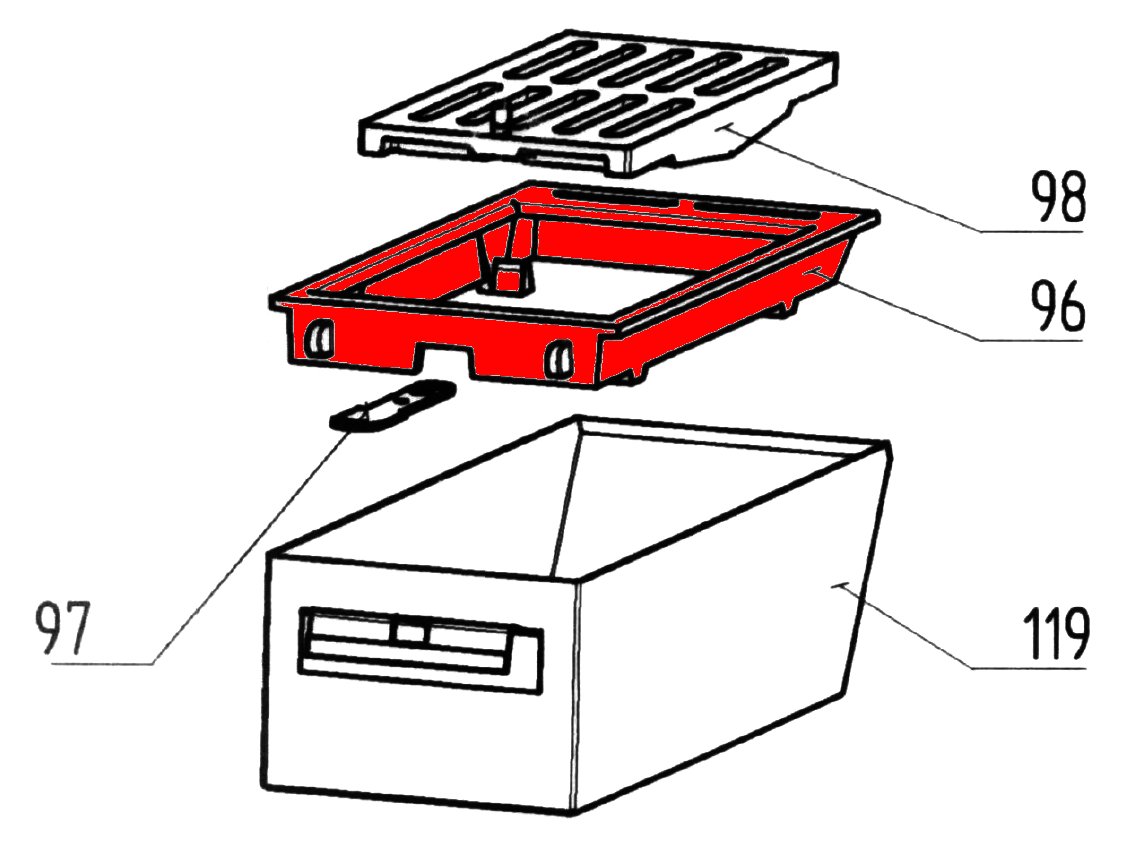 Wamsler K128 support de grille Wamsler K128 support de grille