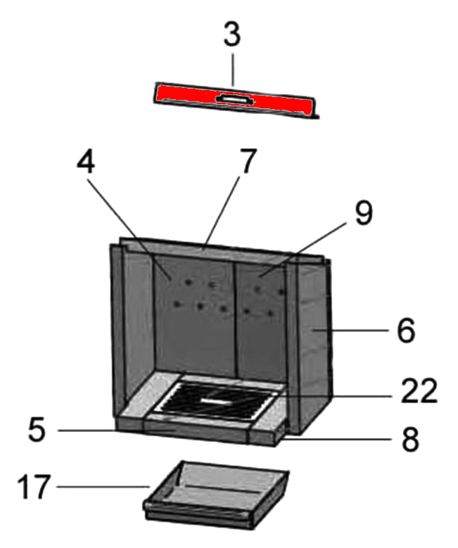 Justus Reno Soft røgvenderplade oven A Justus Reno Soft røgvenderplade oven A
