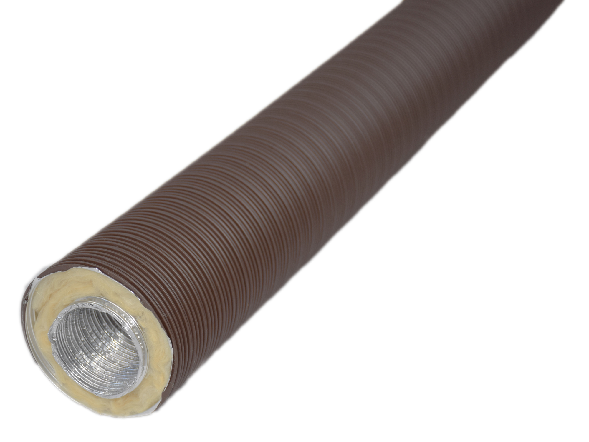 Aluflexrohr isoliert 0,8 m 5-lagig, braun SMafrevfliso50br