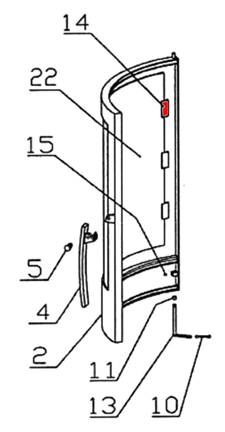 Oranier Arktis 4 Scheibenhalter