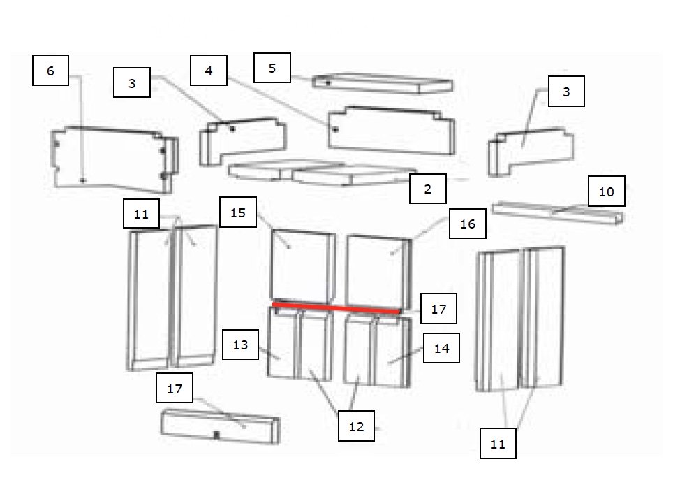 Wamsler Etna beslag bagstein Wamsler Etna beslag bagstein