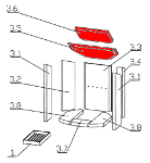 Oranier Type 4654-6 vlamplaat Set D Oranier Type 4654-6 vlamplaat Set D