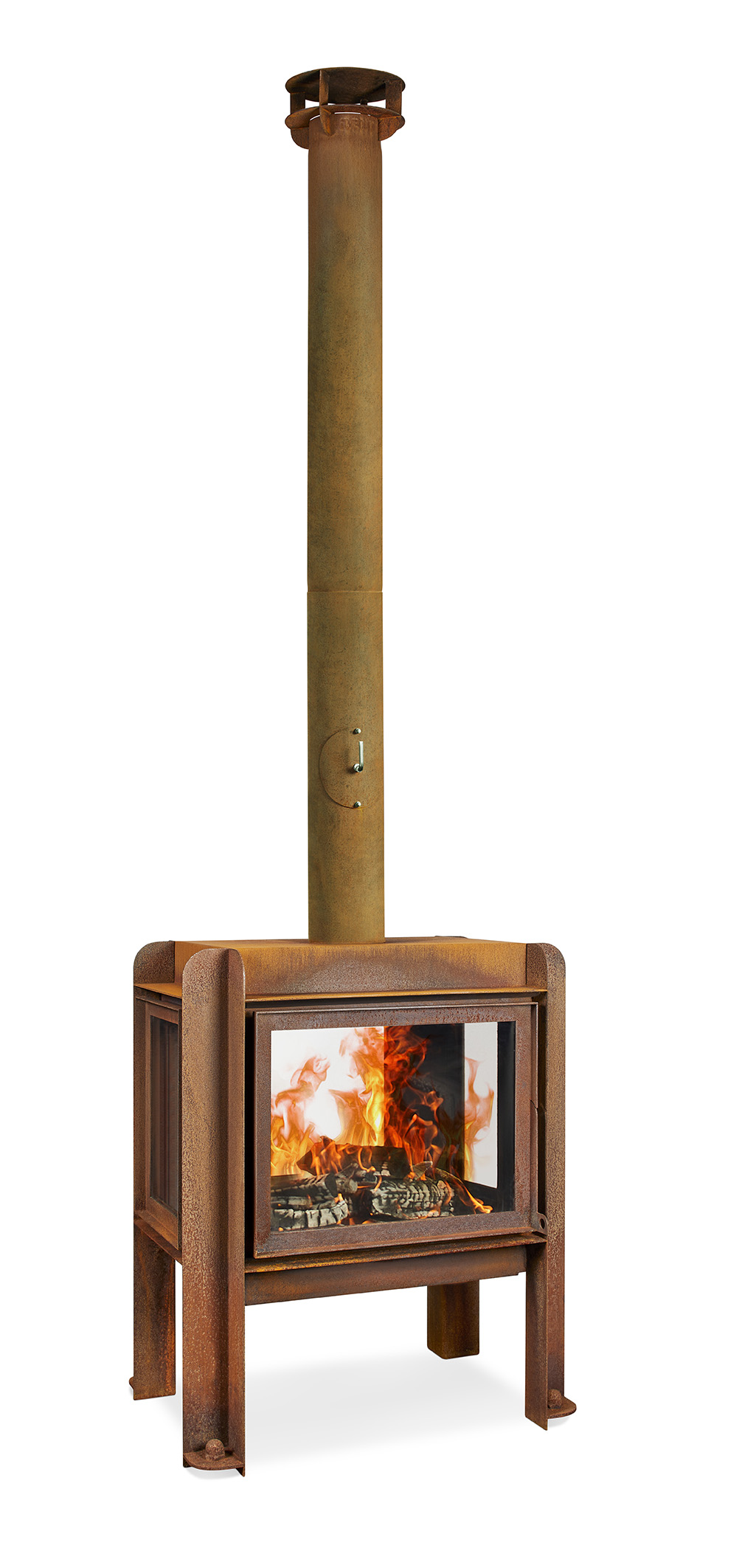 Terrassenkamin Cortenstahl RB73 FENNEK 80 – ungerostet SMFennek80-UG.1