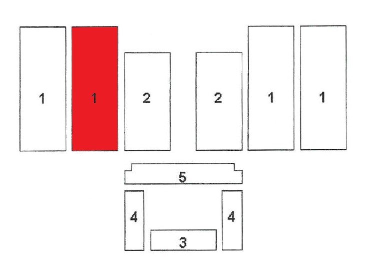 Caminos Optio Seitenstein links hinten Brennraumstein Caminos Optio Seitenstein links hinten Brennraumstein