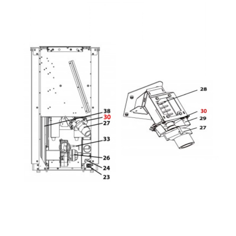 Haas-Sohn Pelletto RLU 418.08 cuscinetto coclea in basso
