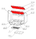 Oranier Fjord 8 vlamplaat boven Set E Oranier Fjord 8 vlamplaat boven Set E