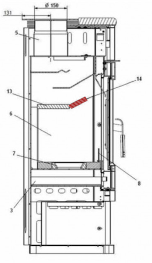 Haas-Sohn Merida 305.15 deflettore di tiraggio anteriore