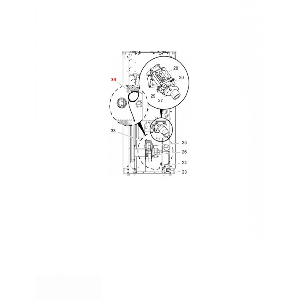 Haas-Sohn Pelletto 417.08 czujnik temperatury dymu