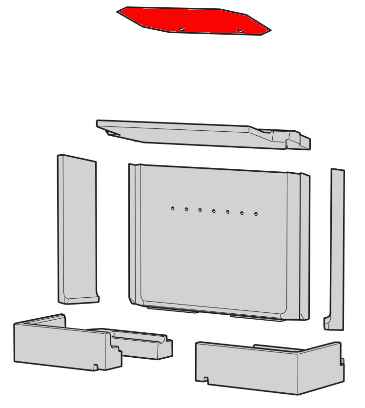 Contura i50 røgvenderplade oven