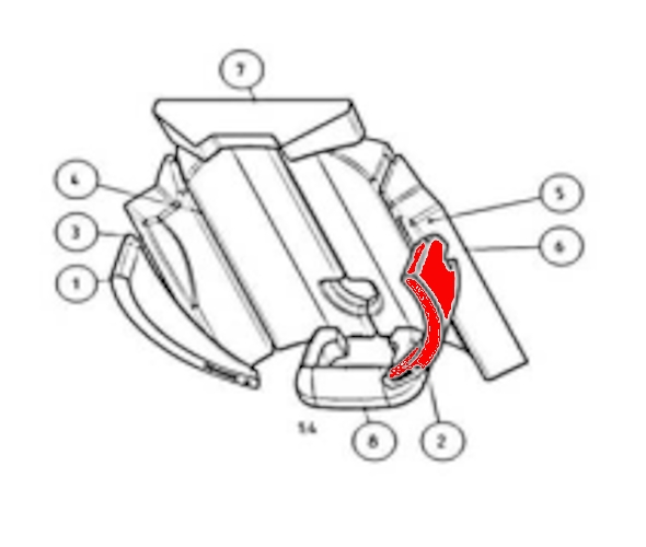 Austroflamm Clou compact Pellet Zijsteen rechts voorkant