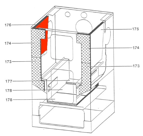 Wamsler K158 Zijsteen links Wamsler K158 Zijsteen links