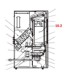 Wodtke Pat water+ deflettore di tiraggio in basso