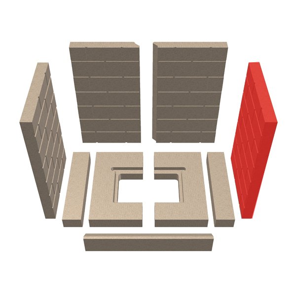Schmid Lina 55/57 Seitenstein rechts B Explosionszeichnung Schmid Lina 55/57 Seitenstein rechts B Explosionszeichnung