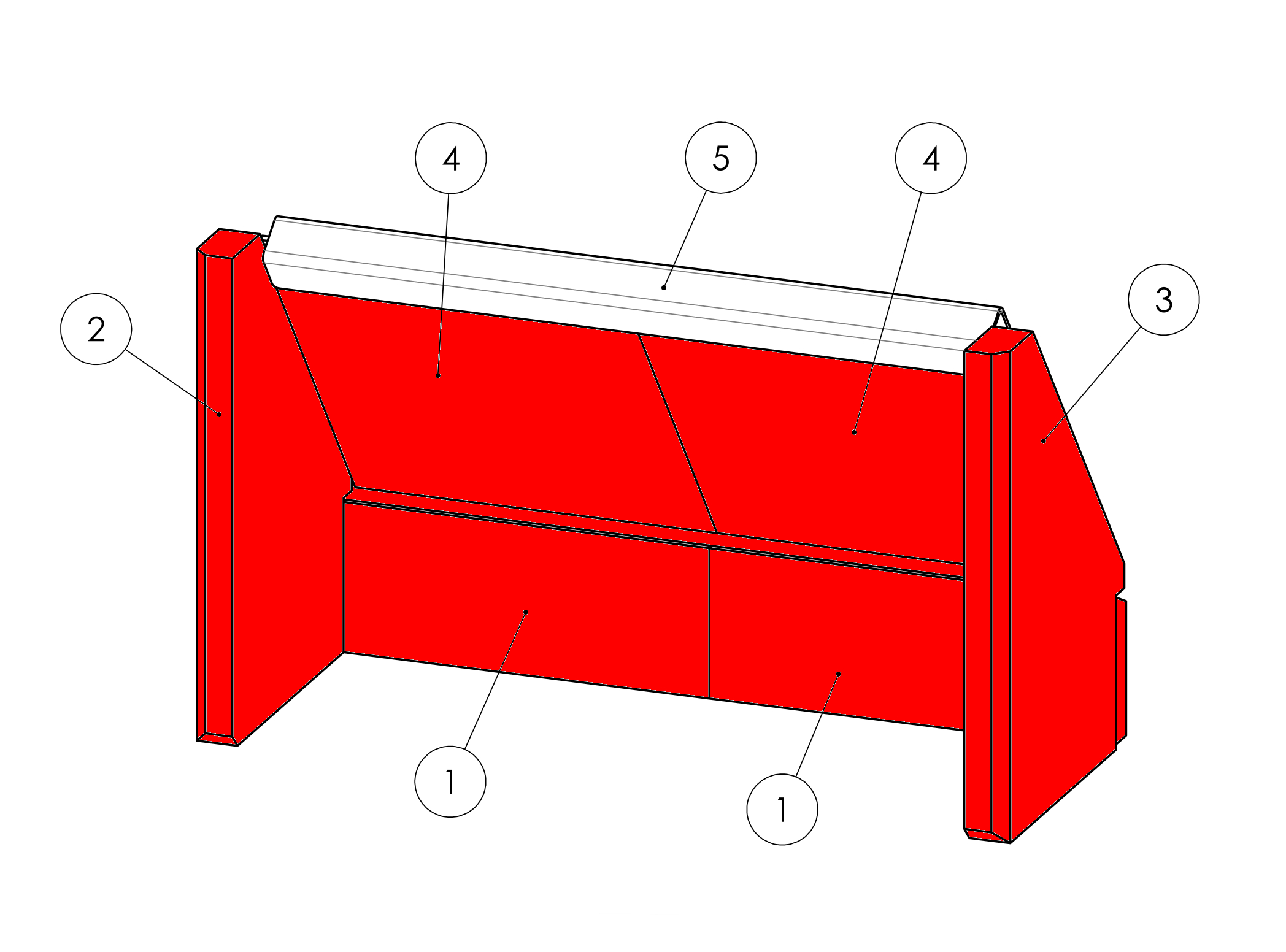 Flambiente Aurus revêtement de chambre de combustion B