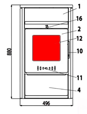 Haas+Sohn Ecoline 281.12 Sichtscheibe Schauglas Haas+Sohn Ecoline 281.12 Sichtscheibe Schauglas