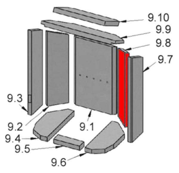 Justus Island 7 Seitenstein rechts hinten A Explosionszeichnung Justus Island 7 Seitenstein rechts hinten A Explosionszeichnung