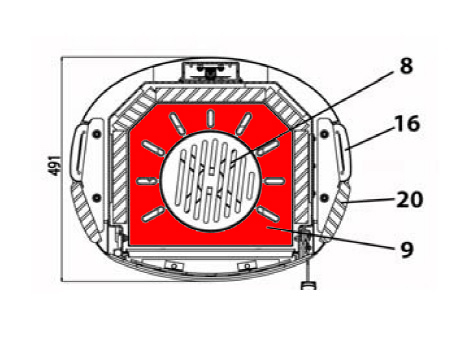 Haas-Sohn Nordal 249.17 łożysko rusztu Haas-Sohn Nordal 249.17 łożysko rusztu