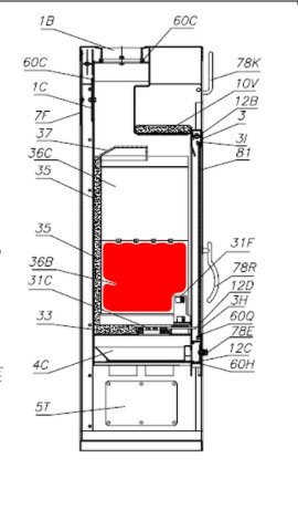 Olsberg Göteborg XXL pierre latérale bas gauche Olsberg Göteborg XXL pierre latérale bas gauche
