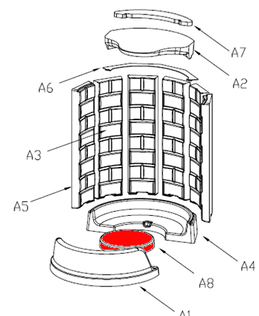 Austroflamm Odysseus cegła podłogowa centralnie Austroflamm Odysseus cegła podłogowa centralnie