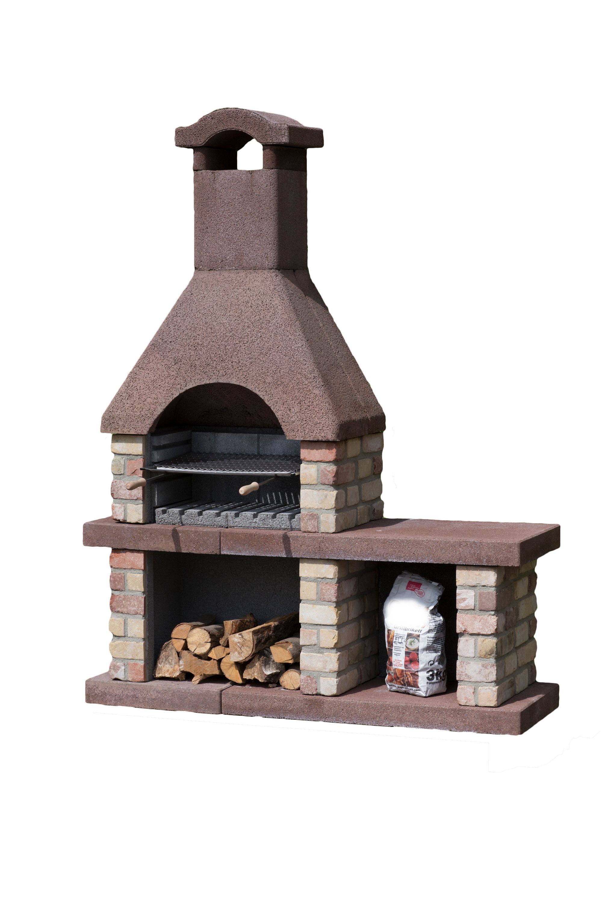 Grillkamin Betowa Westerland "antik"rotbraun