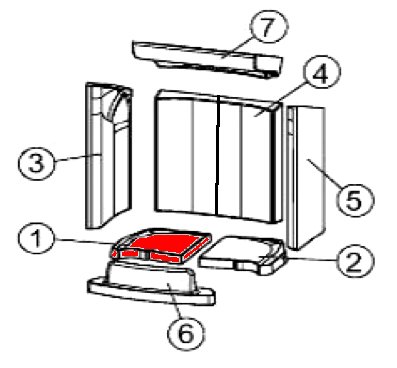 Austroflamm Chester Compact ladrillo de suelo a la izquierda