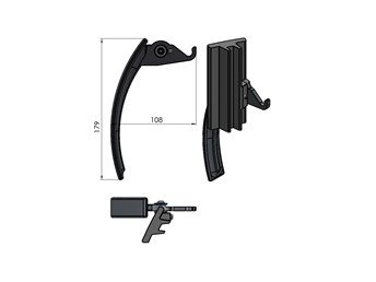 Termatech TT40 Griff Türgriff Termatech TT40 Griff Türgriff