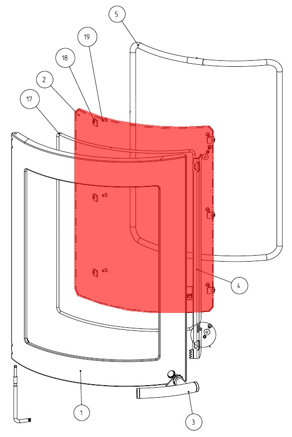 Austroflamm Uno Back Sichtscheibe Feuerraum Glasscheibe Austroflamm Uno Back Sichtscheibe Feuerraum Glasscheibe