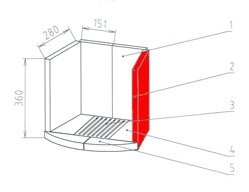 Caminos Lido pierre latérale droit B Caminos Lido pierre latérale droit B
