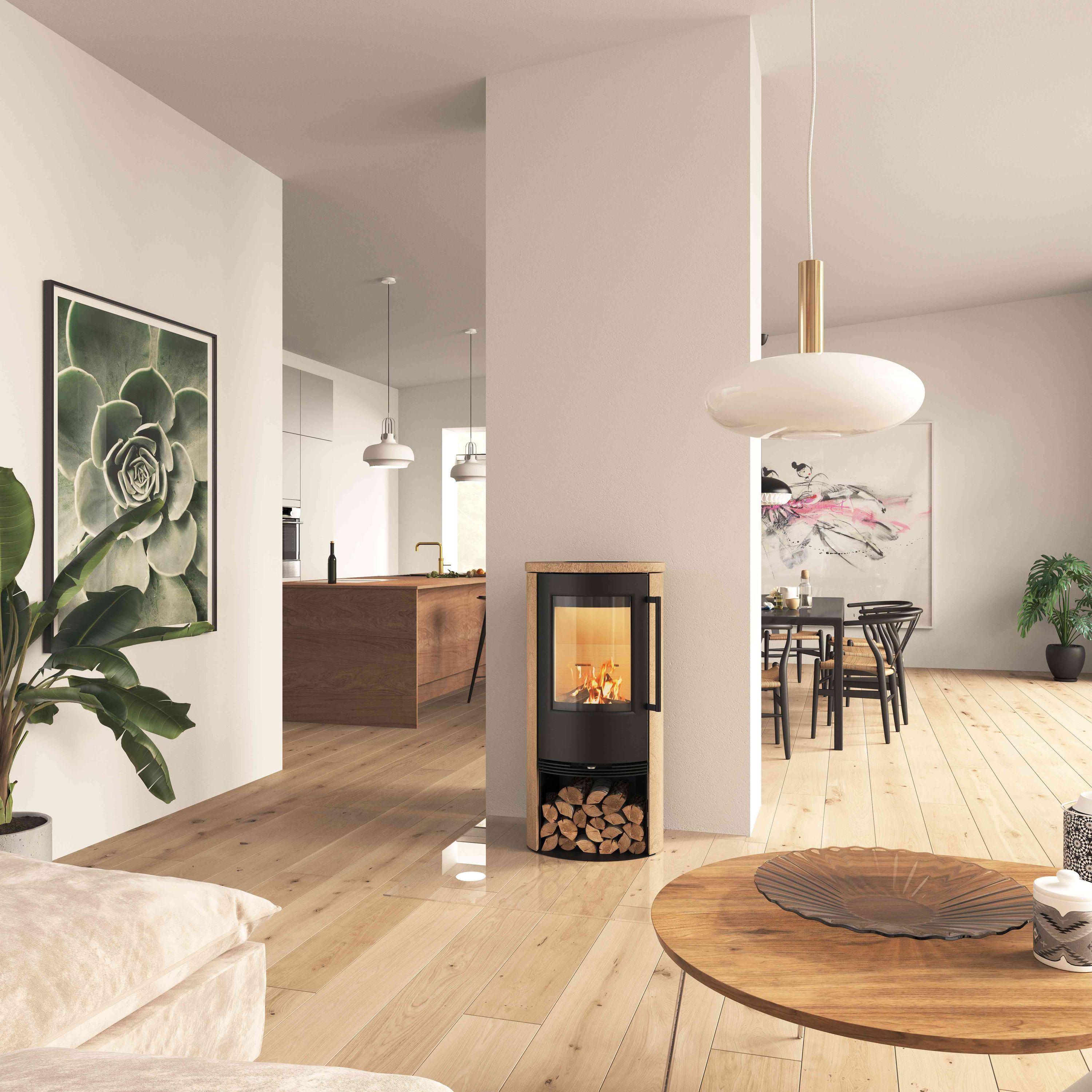 Kaminofen TermaTech TT21RS-CM Mocca, TermaStone, 5,0 kW - Ausstellungsstück
