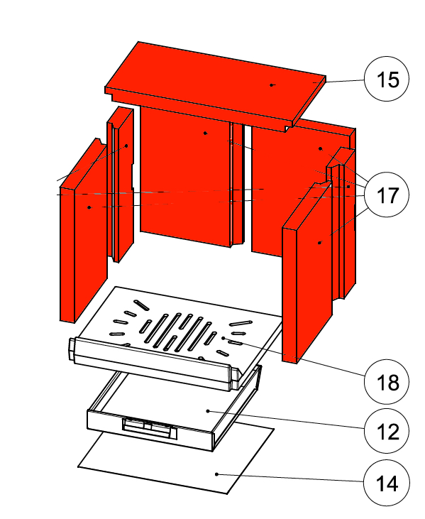 Wamsler Primo revêtement de chambre de combustion