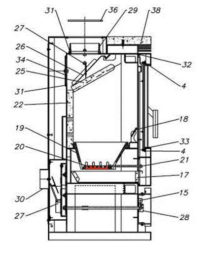 Fireplace Sirocco SP rysterist