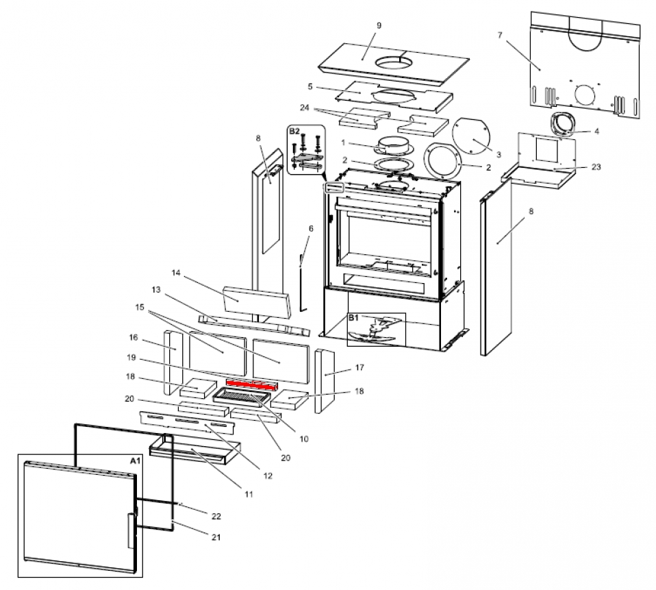 Haas+Sohn Calma easy 347.15 Bodenstein hinten Haas+Sohn Calma easy 347.15 Bodenstein hinten