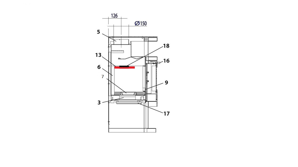 Haas-Sohn Aarhus 284.15 vlamplaat Haas-Sohn Aarhus 284.15 vlamplaat