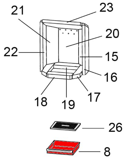 Justus Usedom 7 Aschekasten Aschebox Justus Usedom 7 Aschekasten Aschebox