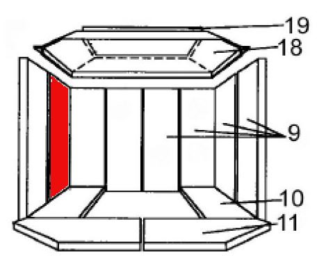 Austroflamm Wega pierre latérale gauche arrière A Austroflamm Wega pierre latérale gauche arrière A