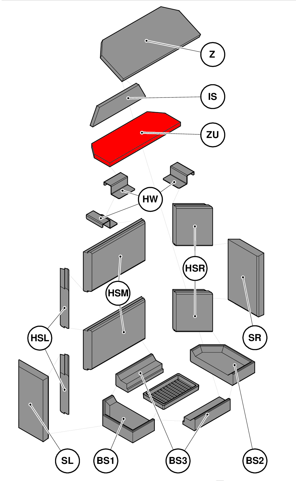 Haas-Sohn Genf II røgvenderplade nede
