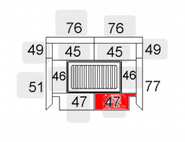 Haas-Sohn Stockholm 152.17 pietra per fondo anteriore a destra